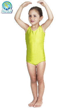 BODY DANZA LYCRA SMANICATO VERDE MELA BABY